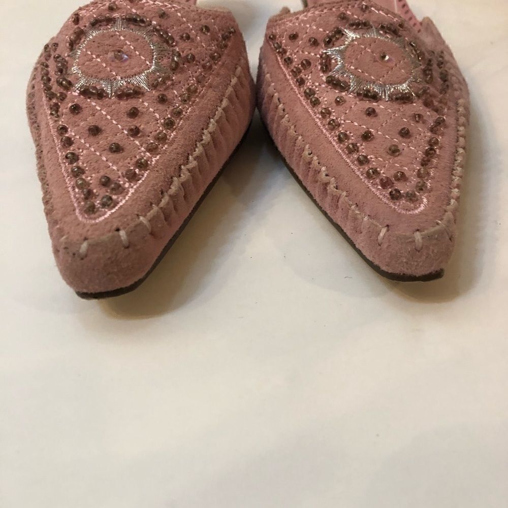 Yellow Box mules shoes pink sz 6.5 kitten heel - Picture 3 of 12